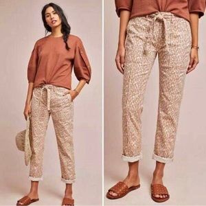 Anthropologie the wanderer leopard utility pants. Ladies size 28/6.